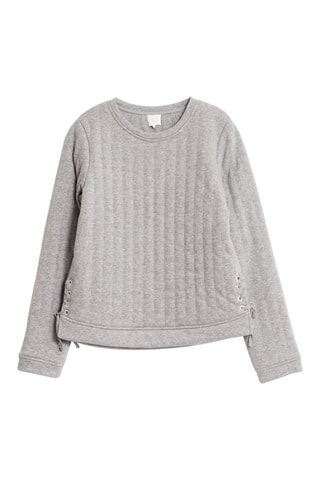 Doorgestikte Sweater Grijs