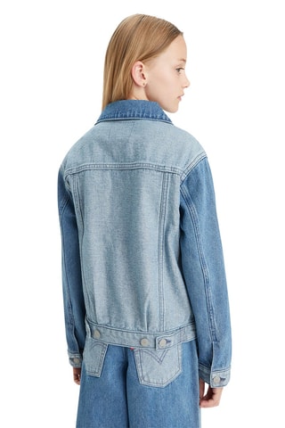 Veste en jean - Rouge et bleu