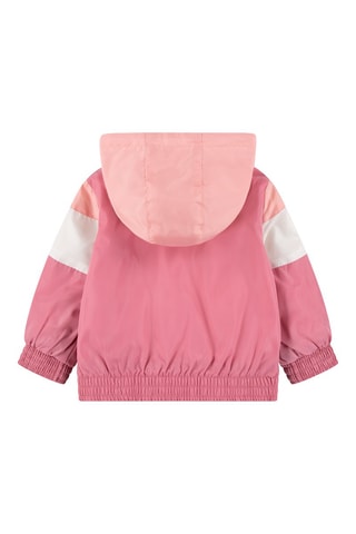 Blouson à capuche - Blanc et rose