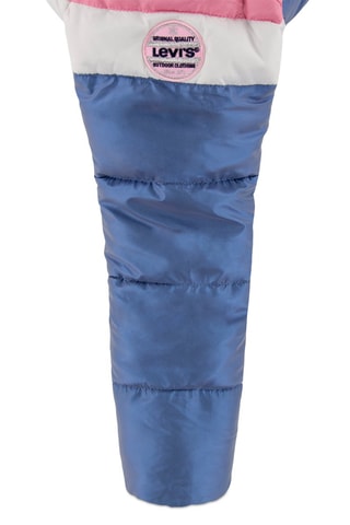 Doudoune à capuche - Bleu et rose