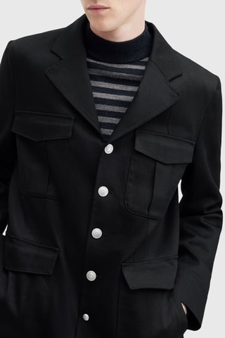 Casaco slim - Preto