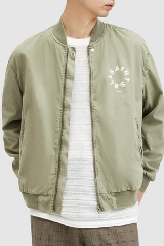 Bomber oversize em algodão biológico - Caqui