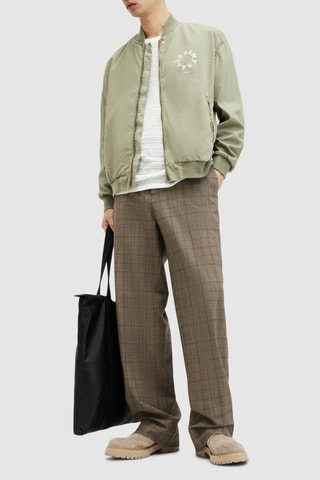 Bomber oversize em algodão biológico - Caqui