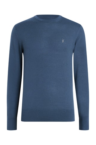 Camisola slim em lã - Azul
