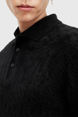 Camisola regular em caxemira virgem - Preto