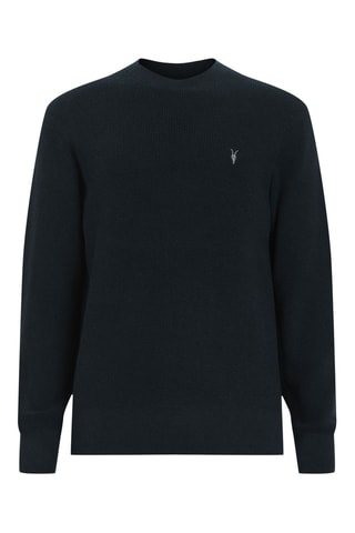 Camisola regular em lã e algodão biológico - Preto