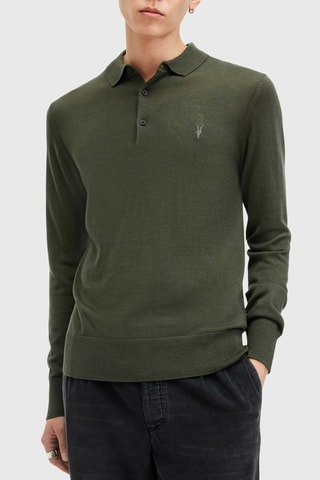 Camisola slim em lã - Verde