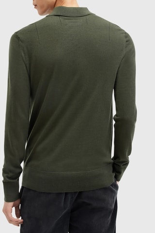 Camisola slim em lã - Verde