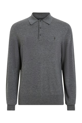 Polo regular en laine - Gris