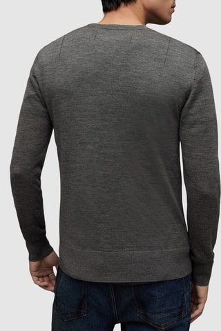 Camisola slim em lã - Cinzento
