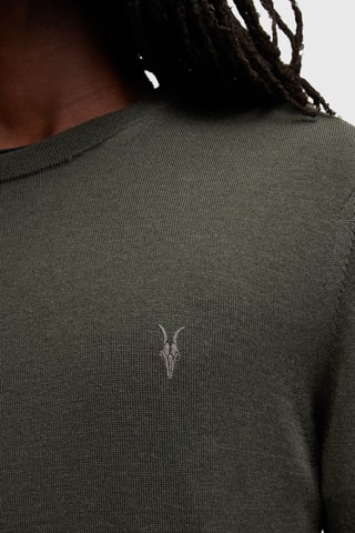 Camisola slim em lã - Verde