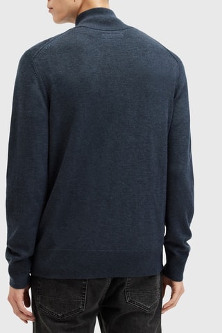 Camisola regular em lã - Azul