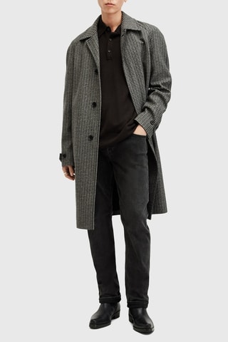 Polo regular en laine - Marron foncé