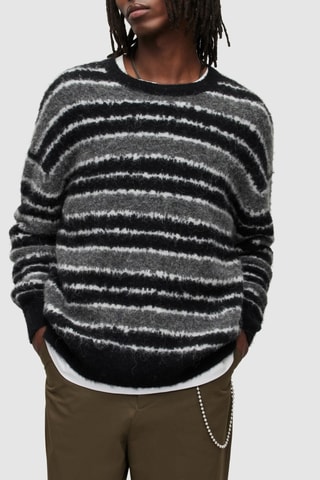 Camisola em lã e alpaca - Preto