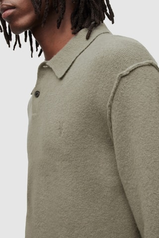 Polo en laine - Kaki