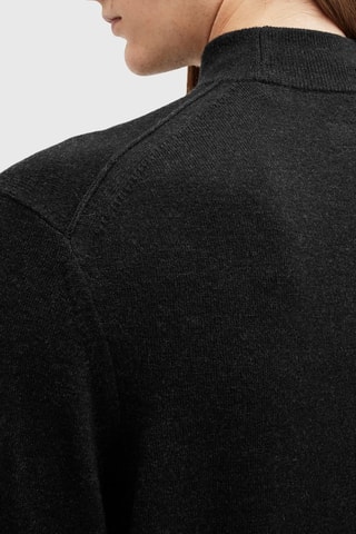 Camisola regular em lã - Preto