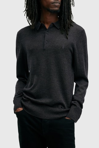 Camisola slim em lã - Cinzento-escuro
