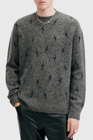 Camisola em lã e alpaca - Cinzento