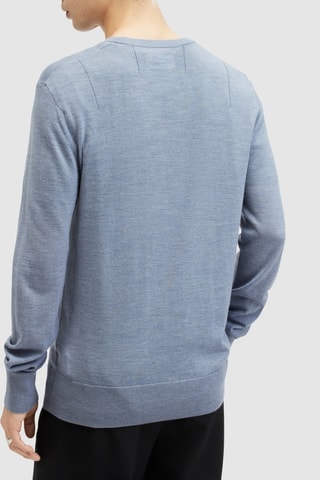 Camisola slim em lã - Azul-claro