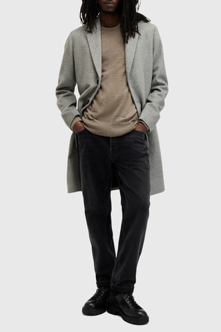 Camisola slim em lã merino - Verde