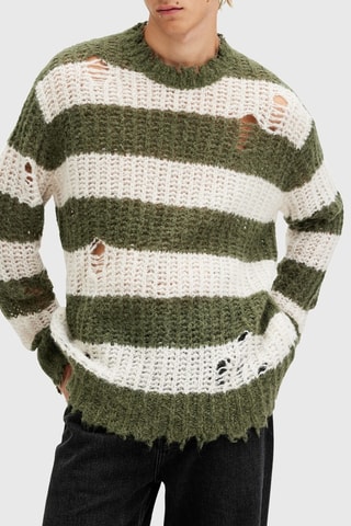 Camisola oversize em alpaca - Caqui