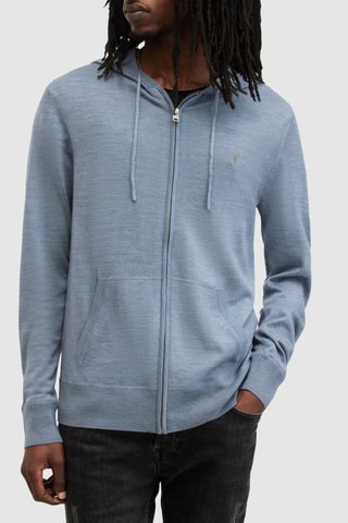 Sweat regular em lã - Azul-claro