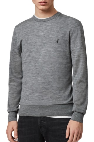 Camisola slim em lã - Cinzento