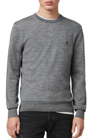 Camisola slim em lã - Cinzento