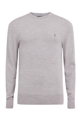 Camisola slim em lã - Cinzento-claro