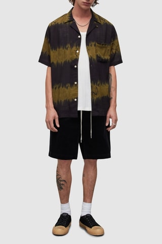 Bermudas de veludo - Preto
