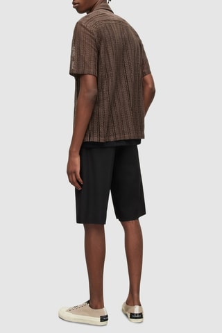 Bermudas em lã - Preto
