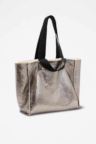 Mala shopper reversível em couro - Toupeira