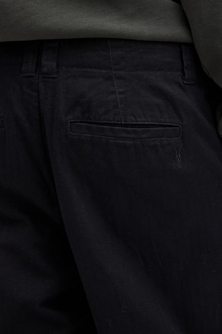 Calças wide legs em algodão biológico - Preto
