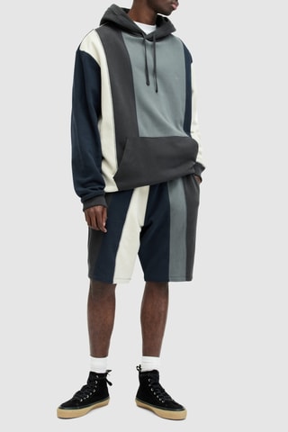 Bermudas em algodão biológico - Cinzento