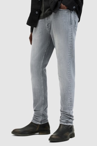 Calças de ganga skinny - Cinzento-claro