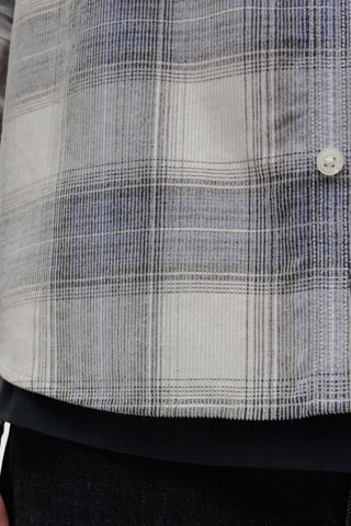 Camisa relaxed - Cru e cinzento