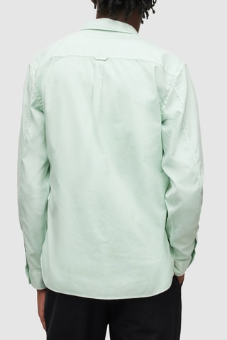 Camisa slim - Verde-água