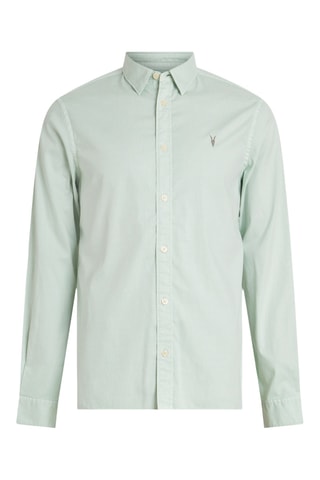 Camisa slim - Verde-água