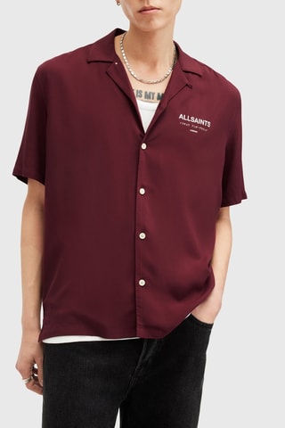 Camisa relaxed - Bordô