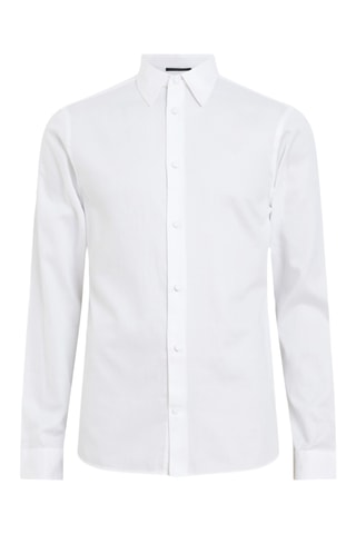 Camisa slim em algodão biológico Bassett - Branco