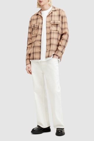 Camisa relaxed em algodão biológico Fern - Rosa-velho