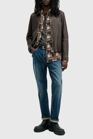 Camisa relaxed em algodão biológico Bane - Vermelho