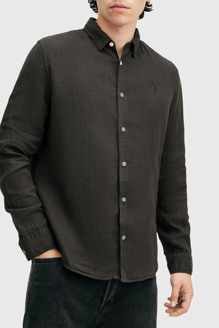 Camisa em linho - Preto
