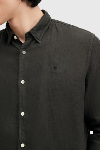 Camisa em linho - Preto