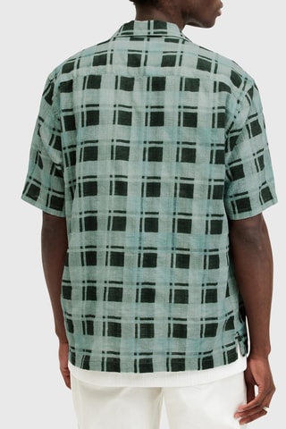 Camisa relaxed em algodão biológico - Verde