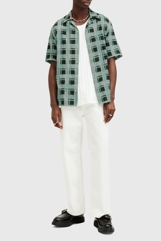 Camisa relaxed em algodão biológico - Verde