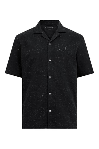 Camisa relaxed em algodão biológico - Preto mesclado