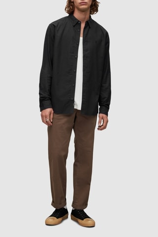 Camisa em algodão biológico - Preto