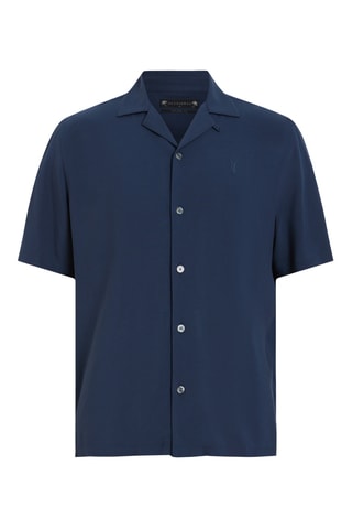 Camisa relaxed - Azul-marinho