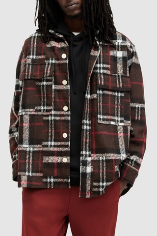 Sobrecamisa relaxed - Castanho
